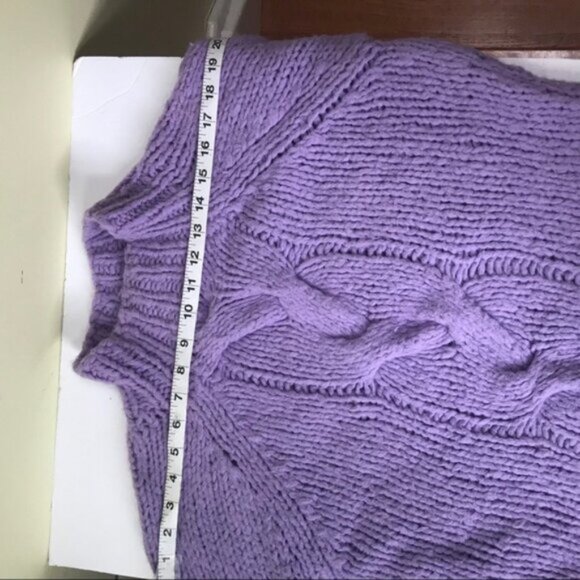 Deane &White Vintage Y2K Hand Knit Cable Chunky Sweater Wool Coastal Fisherman L - Picture 16 of 16